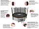 Батут UNIX line 10 ft Black&Brown (inside)